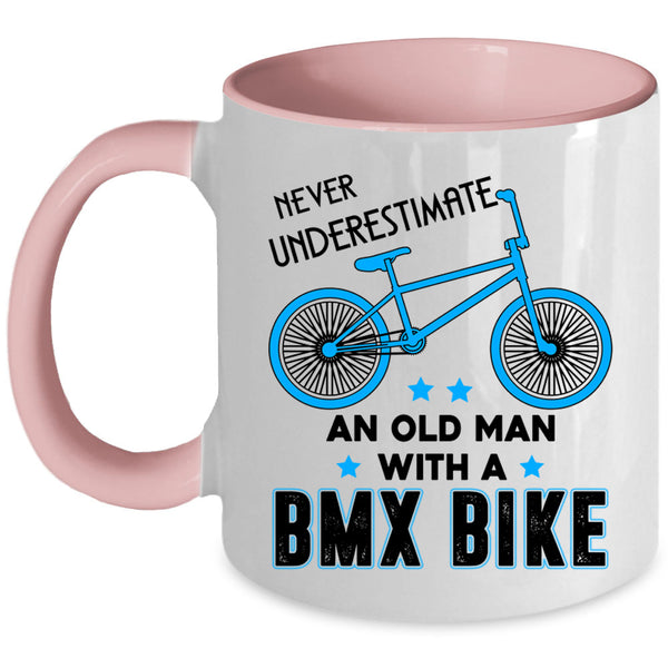 Funny Grandpa Coffee Mug, An Old Man With A BMX Bike Accent Mug