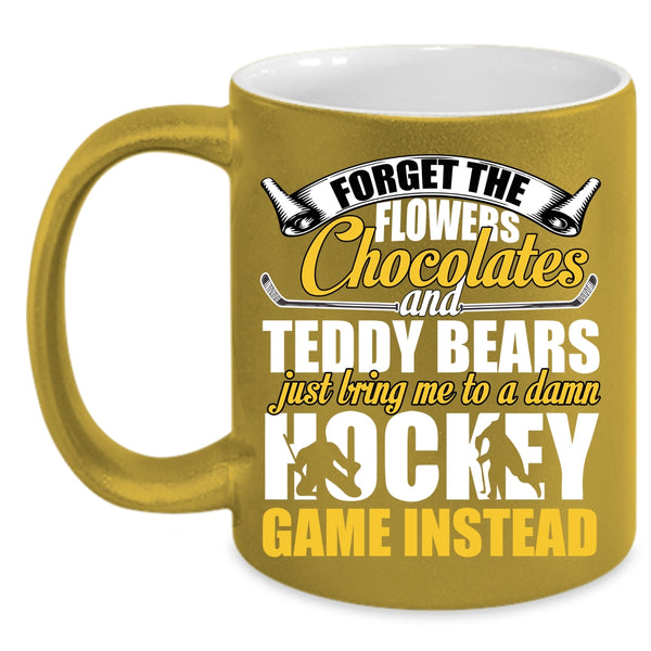 Just Bring Me To A Damn Hockey Coffee Mug, Funny Hockey Coffee Cup