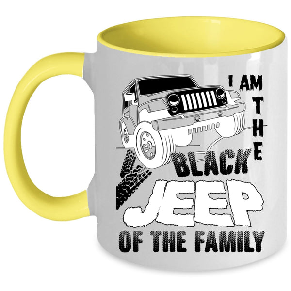 My Family Coffee Mug, I Am The Black Jeep Of The Family Accent Mug