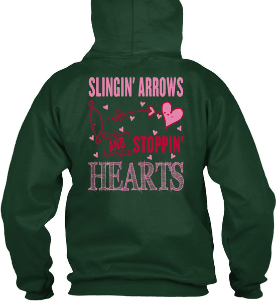 Slinging Arrows And Stopping Hearts T Shirt, I Love Husband T Shirt