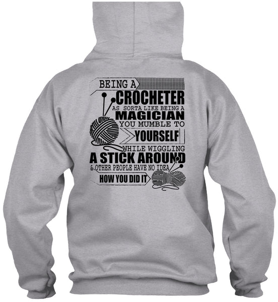 Being A Crocheter T Shirt, I Love Knitter T Shirt