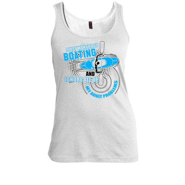 I Just Want To Go Boating T Shirt, I Love Boating Tank Top