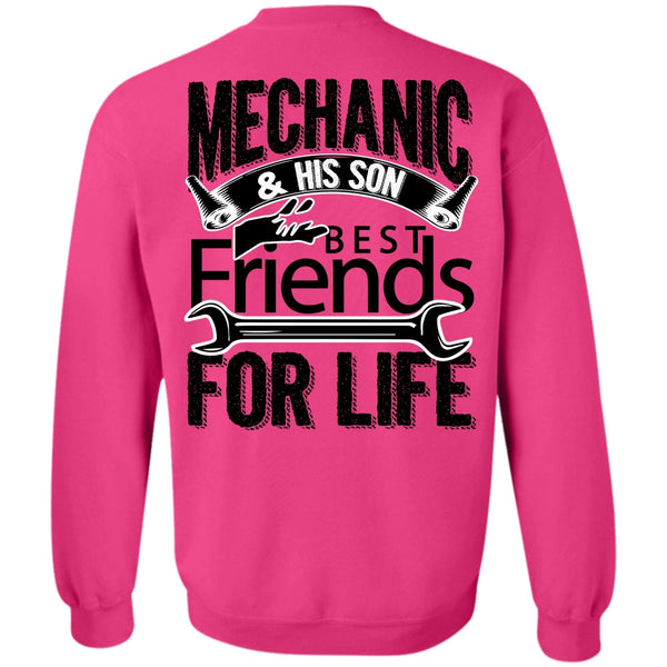 I Love Mechanic T Shirt, Mechanic And His Son Best Friends For Life Sweatshirt