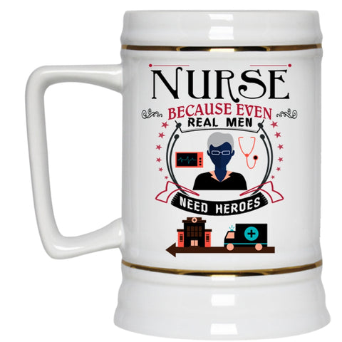 Perfect Gift For Nurse Beer Stein 22oz, Cool Nurse Beer Mug