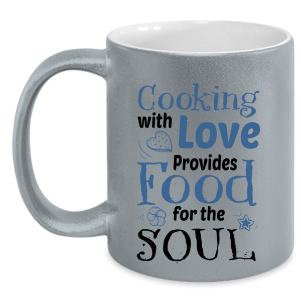 Provides For The Soul Coffee Mug, Cooking With Love Accent Mug
