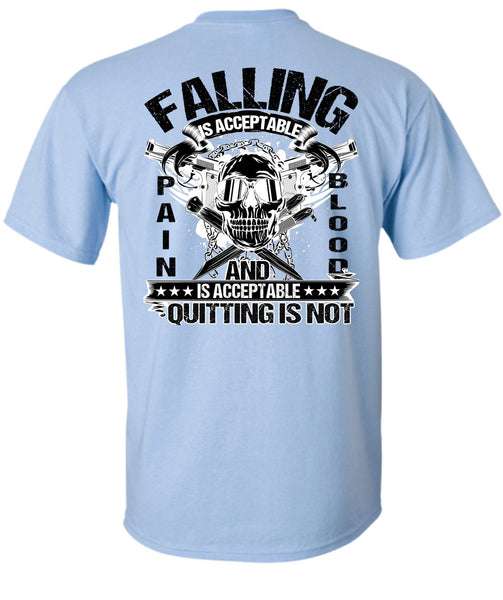 Falling Is Acceptable T Shirt, I Love Veteran T Shirt