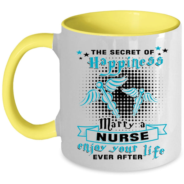 I Love My Nurse Coffee Mug, Marry A Nurse Accent Mug