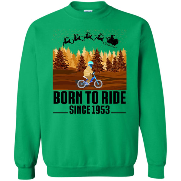 Biker Merry Christmas T Shirt, Born To Ride Since 1953 Sweatshirt