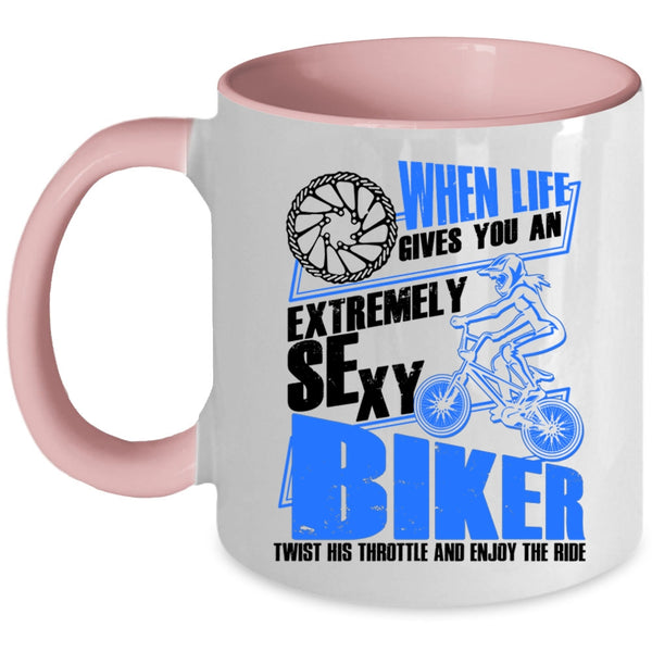 Awesome Mom Coffee Mug, Single Mom Has A Heart Of Gold Accent Mug