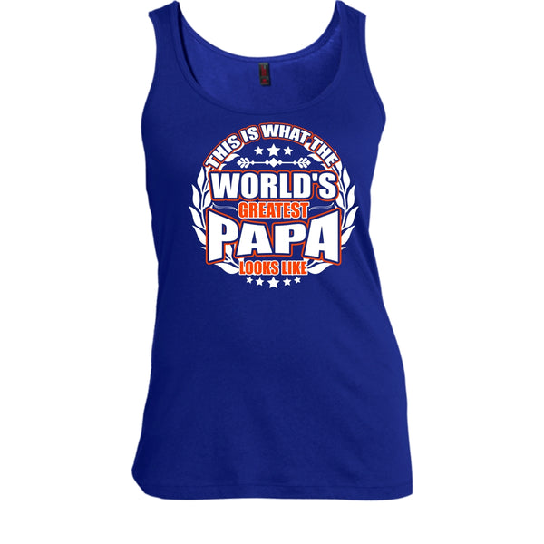 Worlds Greatest Papa T Shirt, Greatest Papa Look Like Tank Top