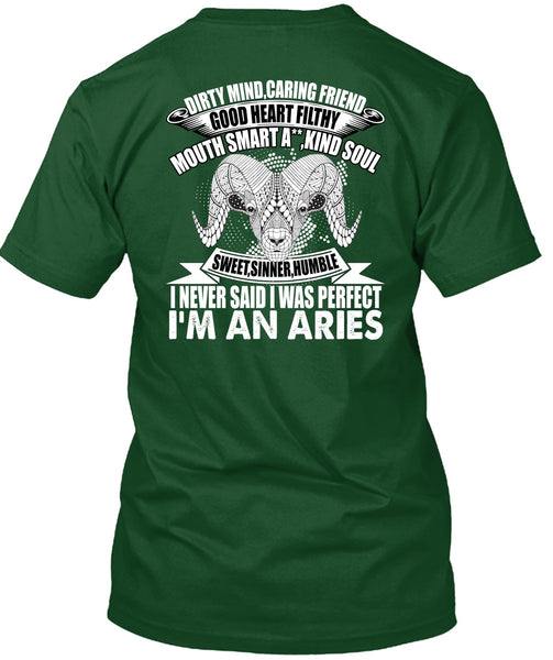 I'm An Aries T Shirt, Dirty Mind Caring Friend T Shirt