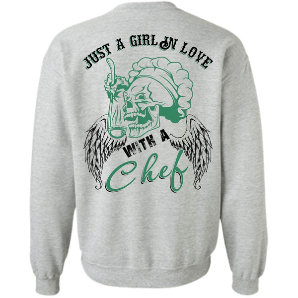 I Love Cooking T Shirt, Just A Girl In Love With A Chef Sweatshirt