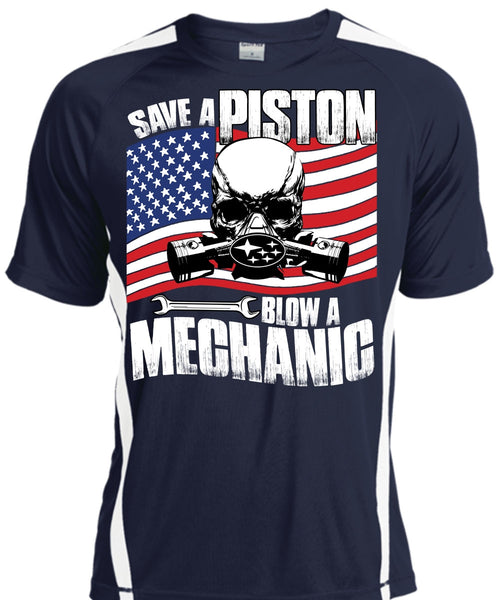 Save A Piston Blow A Mechanic T Shirt, I Love Mechanic T Shirt, Cool Shirt