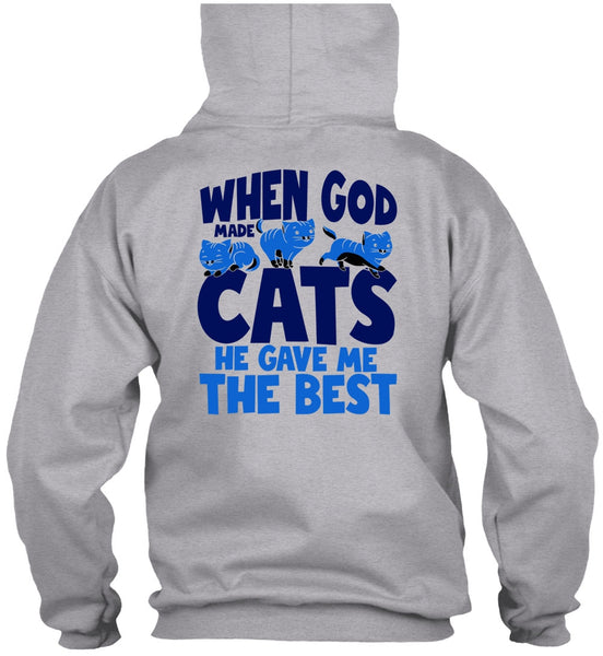 When God Made Cats T Shirt, I Love My Cats T Shirt