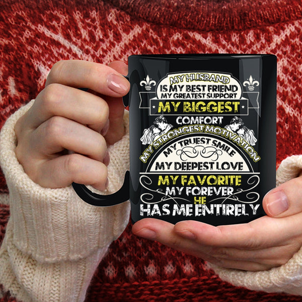 My Husband Is My Best Friend Coffee Mug, My Deepest Love My Favorite Coffee Cup