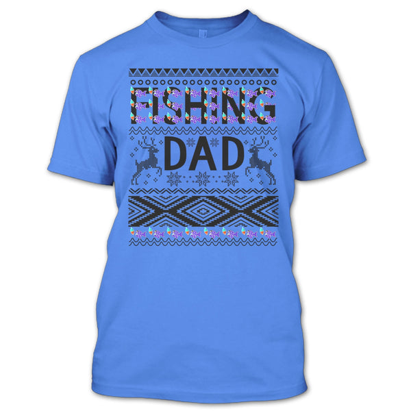 Fishing Dad T Shirt, Merry Christmas Gift T Shirt