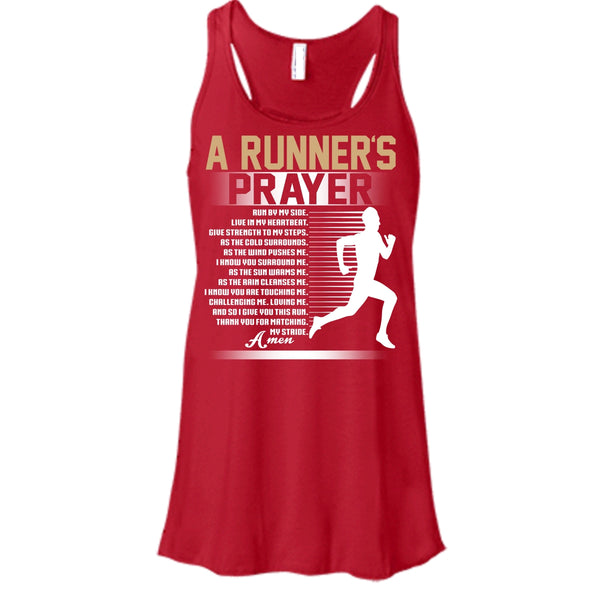 A Runner's Prayer T Shirt, Run By Myside Tank Top