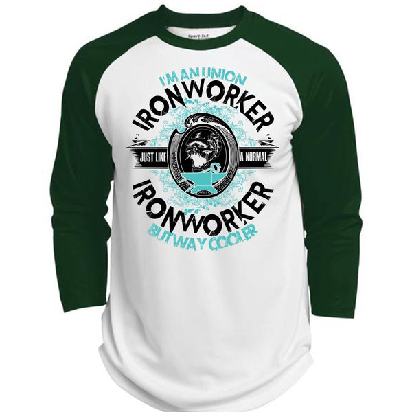 I'm An Union Ironworker T Shirt, I Love Ironworker T Shirt, Awesome T-Shirts  (Polyester Game Baseball Jersey)