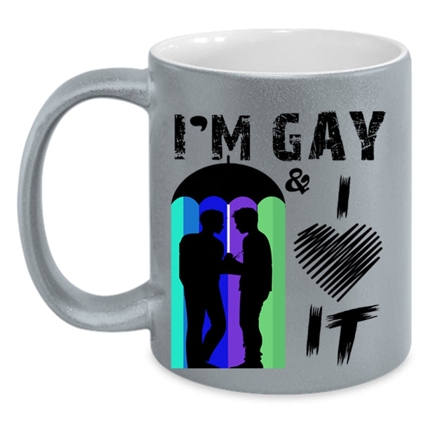 Awesome Gay Coffee Mug, I'm Gay And I Love It Accent Mug