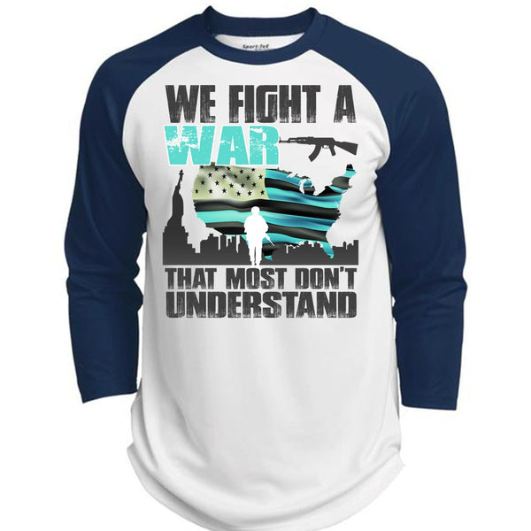 We Fight A War T Shirt, I Love Veteran T Shirt, Awesome T-Shirts  (Polyester Game Baseball Jersey)