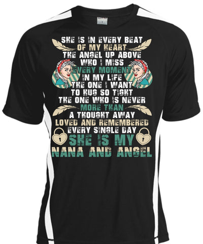 A black t-shirt with the shopify logo