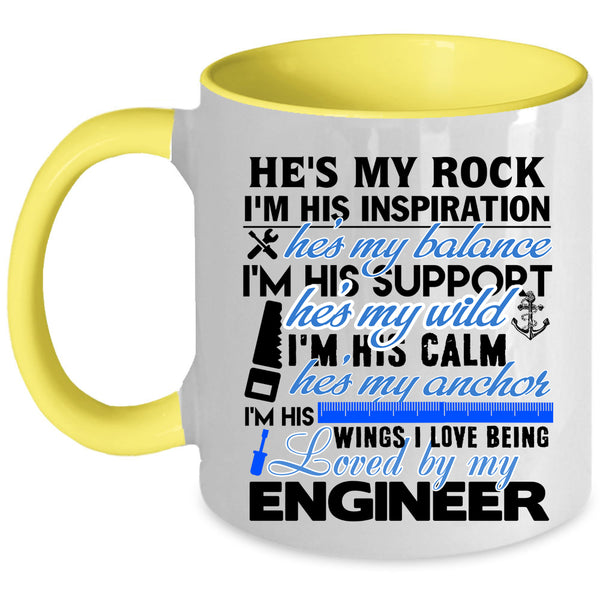 Cool Couple Coffee Mug, I Love Being Loved By My Engineer Accent Mug