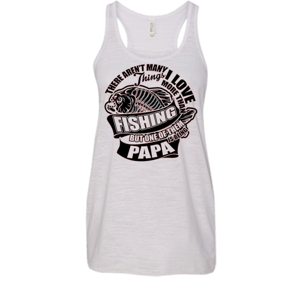 I Love More Than Fishing T Shirt, Fishing Dad Tank Top