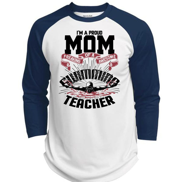 I'm A Proud Mom T Shirt, I Love Swimming T Shirt, Awesome T-Shirts  (Polyester Game Baseball Jersey)