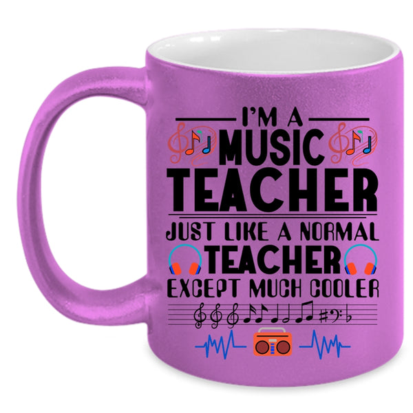 Awesome Teacher Coffee Mug, I'm A Music Teacher Accent Mug