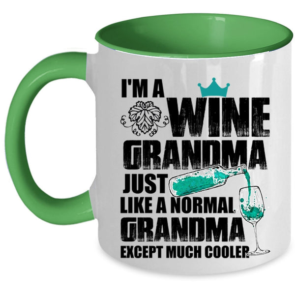 Cool Grandma Coffee Mug, I'm A Wine Grandma Accent Mug