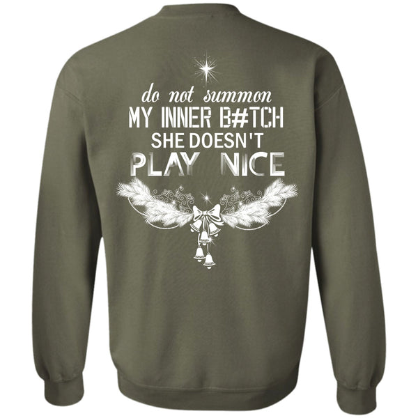 She Doesn't Play Nice T Shirt, This Girl Loves Christmas Sweatshirt