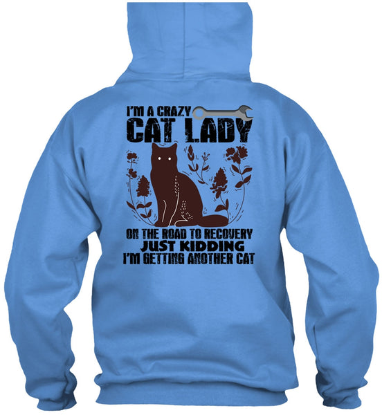 I'm A Crazy Cat Lady On The Road T Shirt, I Love My Cat T Shirt