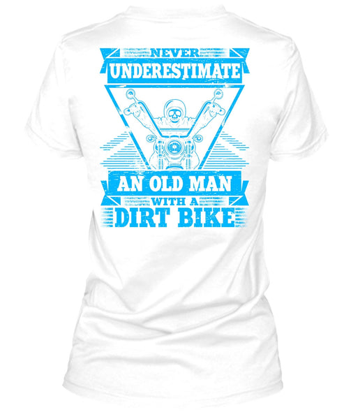 Old Man With A Dirt Bike T Shirt, I Love Biking T Shirt