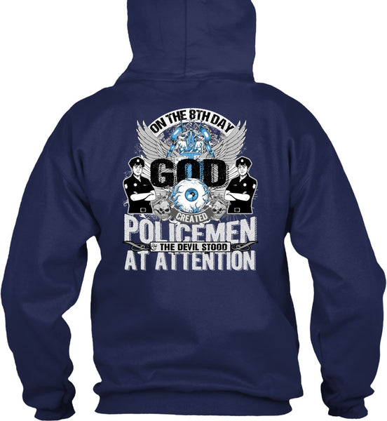 God Created Policemen T Shirt, I Love Police T Shirt