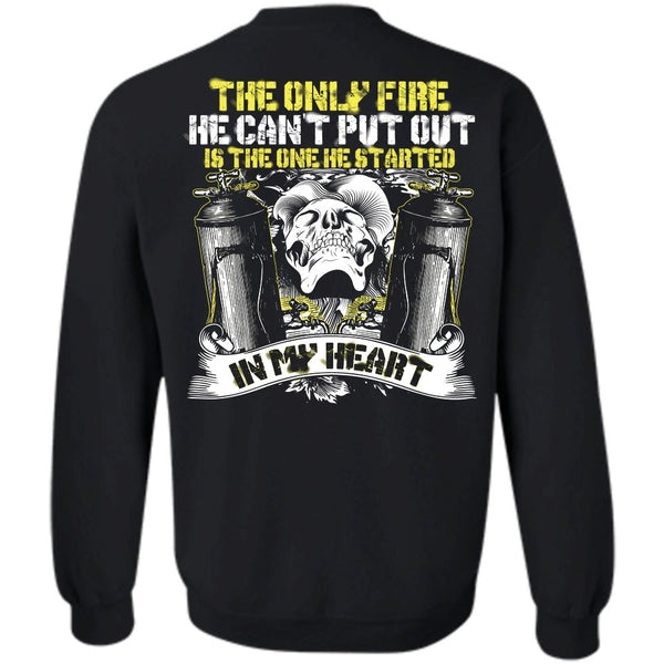 A black t-shirt with the shopify logo