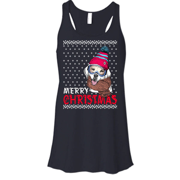 Dog Merry Christmas T Shirt, Coolest Dog Lover Tank Top