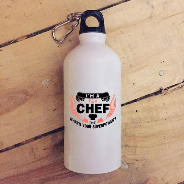 I'm A Chef 20 oz Stainless Steel Bottle,Funny Gift For My Chef Outdoor Sports Water Bottle