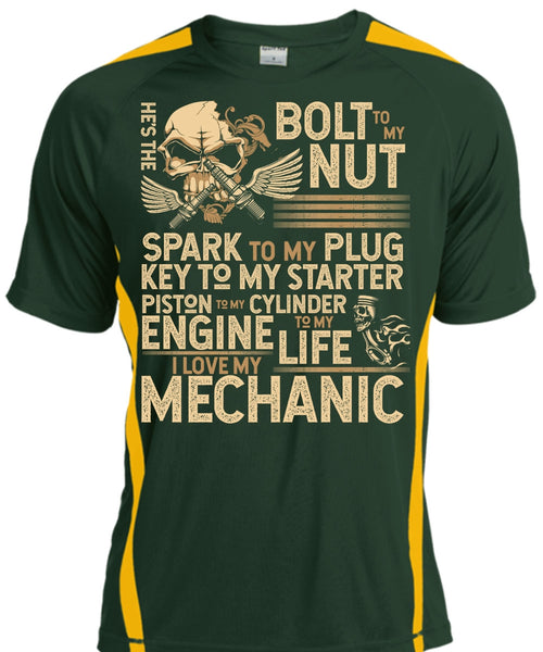 I Love My Mechanic T Shirt, Engine Life T Shirt, Cool Shirt