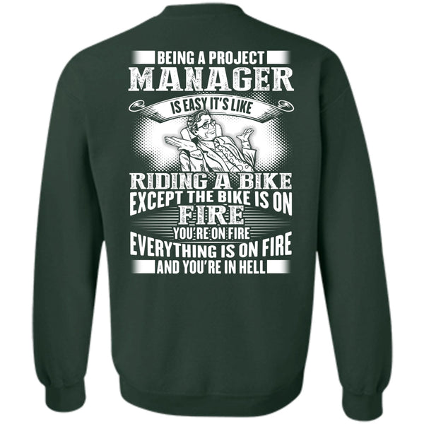 Riding A Bike T Shirt, I Love Manager Sweatshirt