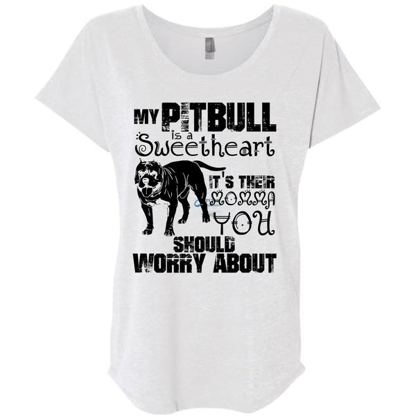 My Pit Bull Is Sweetheart T Shirt, I Love Pit Bull T Shirt, Awesome T-Shirts