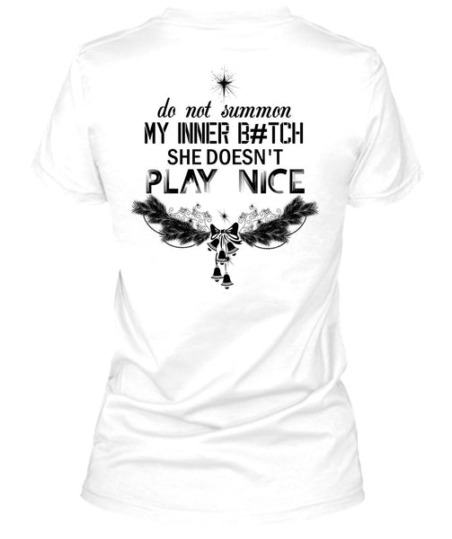 Do Not Summon My Inner T Shirt, This Girl Loves Christmas T Shirt