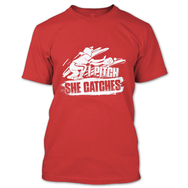 I Pitch She Catches T Shirt, I'm A Baseball Player T Shirt
