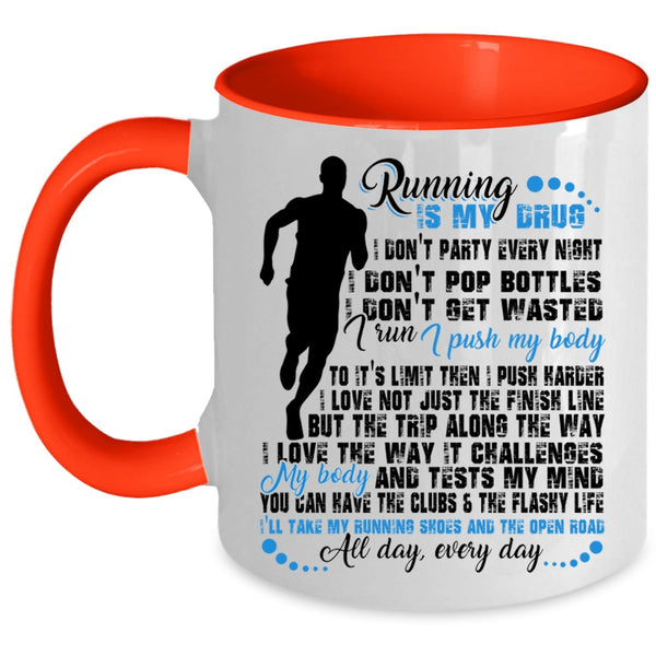 Funny Gift For Runners Coffee Mug, I Love Running Accent Mug