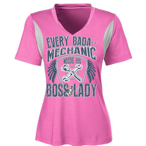 Mechanic Needs His Boss Lady T Shirt, I Love Mechanic T Shirt, Awesome T-Shirts