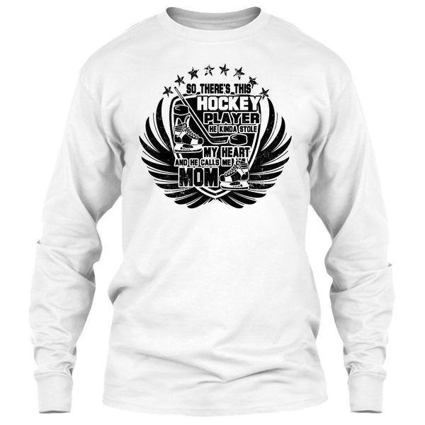 There's This Hockey Player T Shirt, Coolest Hockey Mom T Shirt