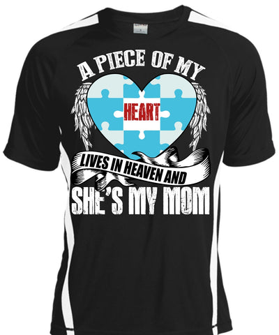 A black t-shirt with the shopify logo