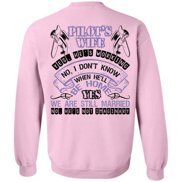 I Love Husband T Shirt, Pilot's Wife Sweatshirt