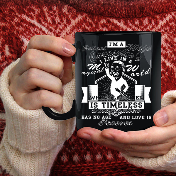 I'm A School Counselor's Wife Coffee Mug, Cool Just Married Coffee Cup