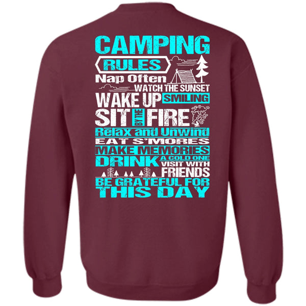Wake Up Smiling T Shirt, I Love Camping Sweatshirt