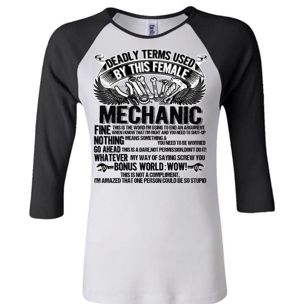 This Female Mechanic T Shirt, I Love Mechanic T Shirt, Awesome T-Shirts